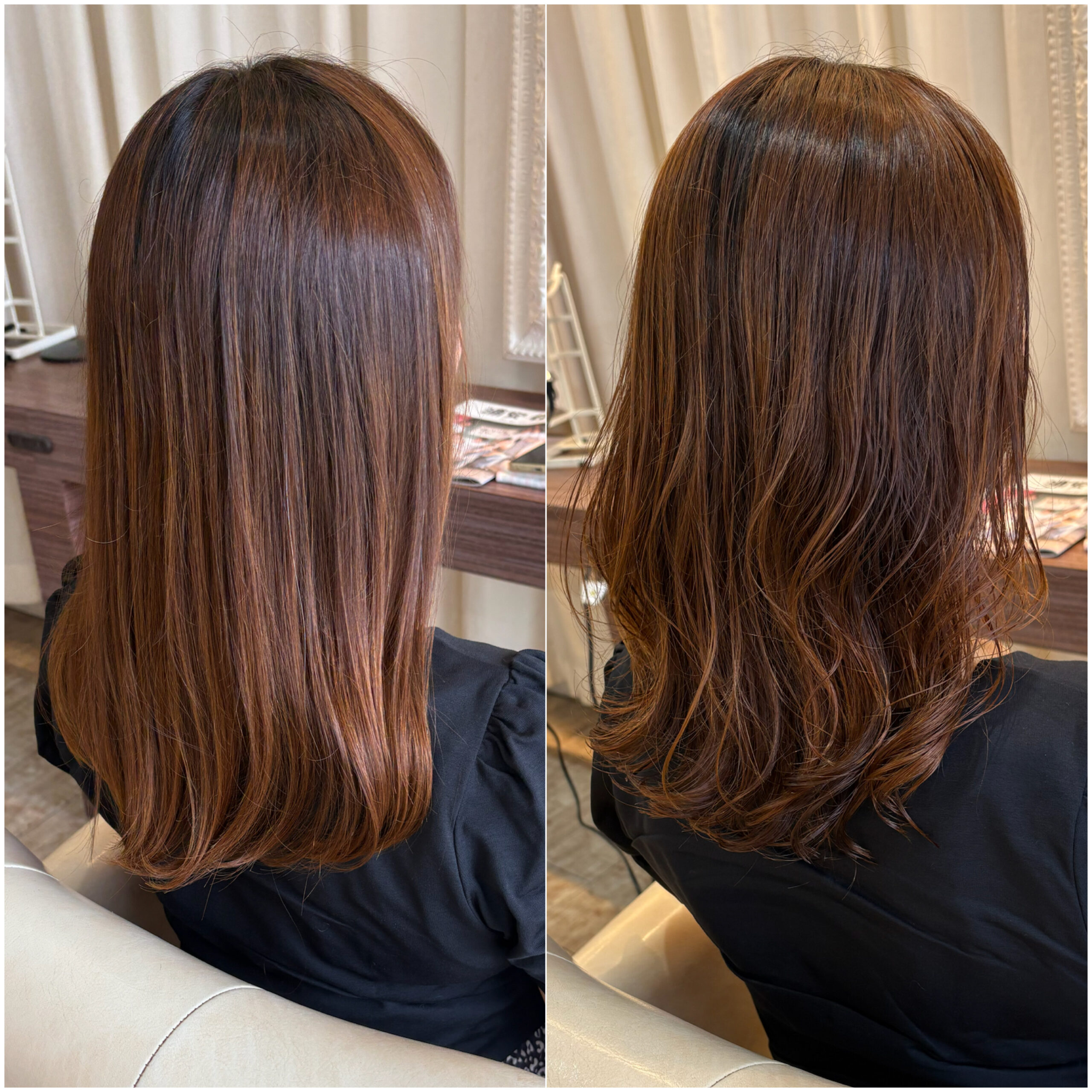 巻き髪風デジタルパーマ